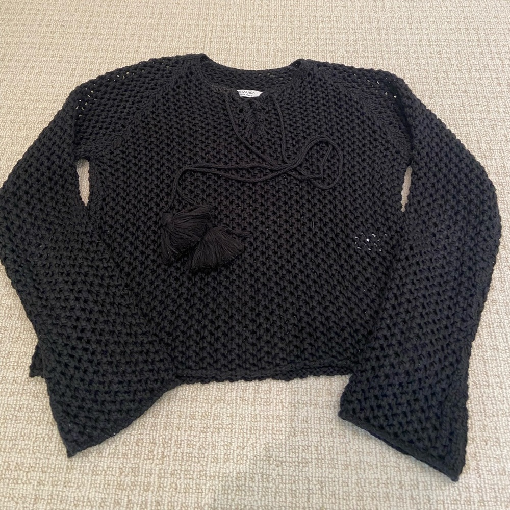Altuzarra cotton black sweater, size XS